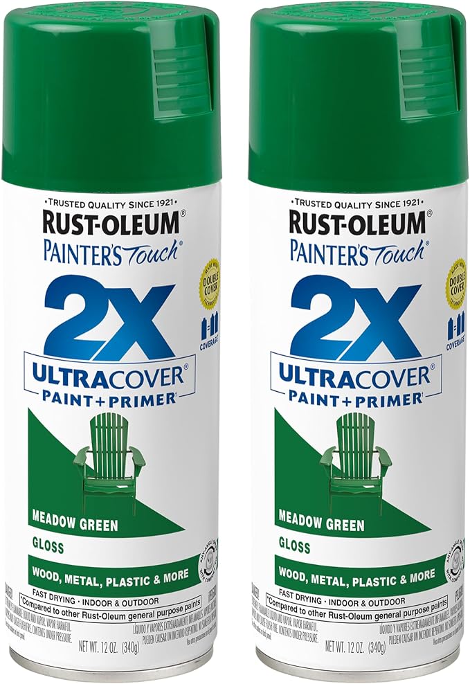 Rust-Oleum 334039-2PK Painter's Touch 2X Ultra Cover Spray Paint, 12 oz by Rust-Oleum