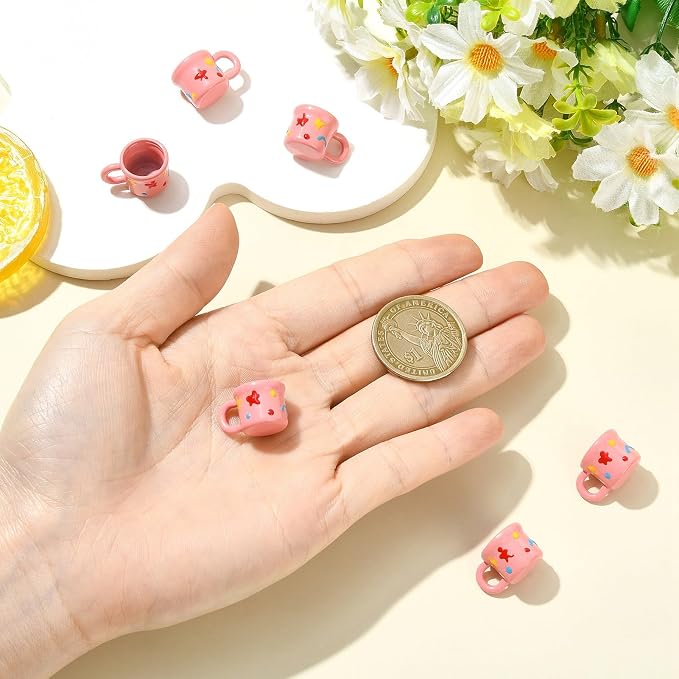 FASHEWELRY 6Pcs Alloy Mini Tea Cups - Image 4