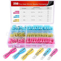 Nilight - 50027R 250 PCS Heat Shrink Spade Connectors Quick Disconnect Wire Connectors Electrical Spade Terminals Heat Shrink Fully Insulated Male and Female Wire Spade Connectors,2 Years Warranty
