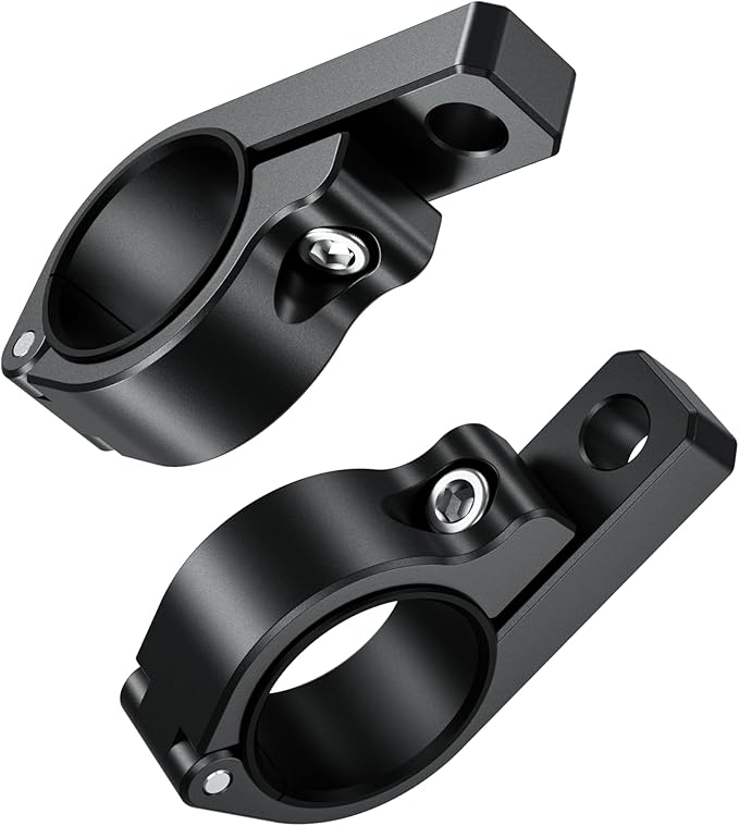 BRCOVAN Light Bar Mounts 2PCS, Aluminum Alloy Off-Road LED Light Mounting Bracket, Fit for Round Rails 0.75" / 0.875'' / 1" / 1.125'' /1.26" / 1.375'' in Diameter, for Motorcycle ATV UTV Boat Truck