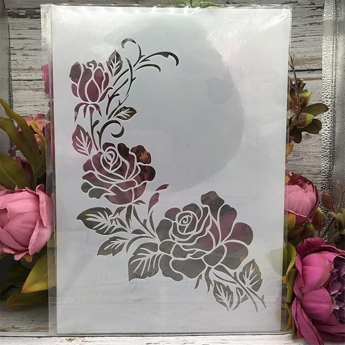 TIAMECH A4 Reusable Flower Stencil - Image 8