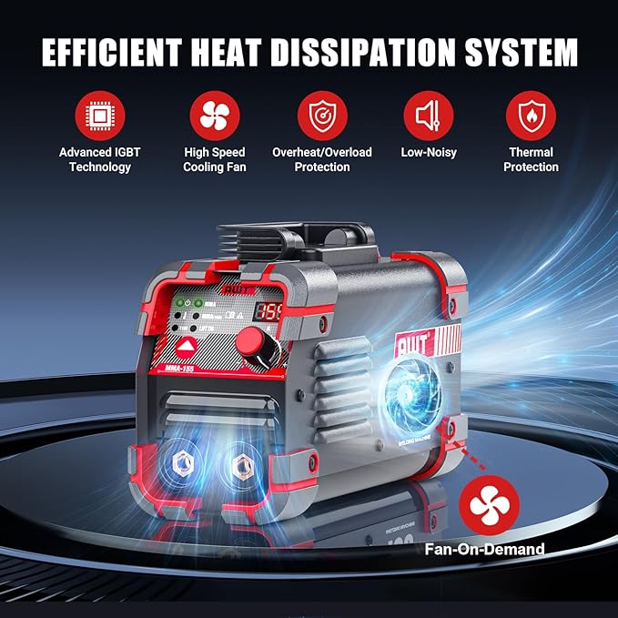 AWT Stick Welder 155Amp Mini Welder 2 in 1 ARC Welder/Lift TIG Welding Machine 110/220V with VRD, Digital Display IGBT Inverter Welder Portable MMA Welder Machine with Hot Start,Arc Force, Anti-Stick