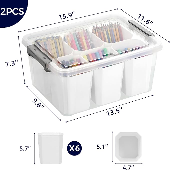17 QT Marker Organizer, Craft Organizers and Storage - Image 3