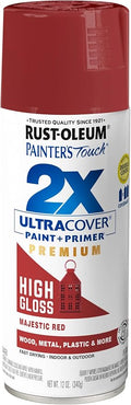 Rust-Oleum Painter's Touch 2X Ultra Cover Spray Paint, Majestic Red | Indoor by Rust-Oleum
