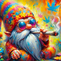 Gnome Cross Stitch Kits for Adults Beginner, Counted Cross Stitch Kits Printed by Unknown