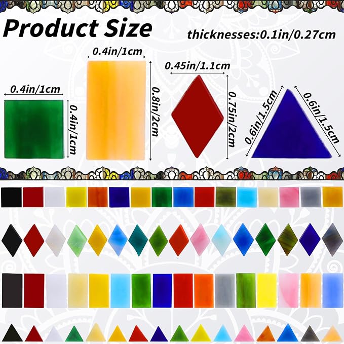 1600 Pcs Mosaic Tiles, Glass Mosaic Tiles - Image 2