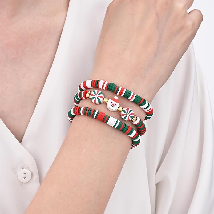 Friendship Bracelets for Girls, 10-Piece Cute Preppy Beaded Bracelet Set for - Image 4