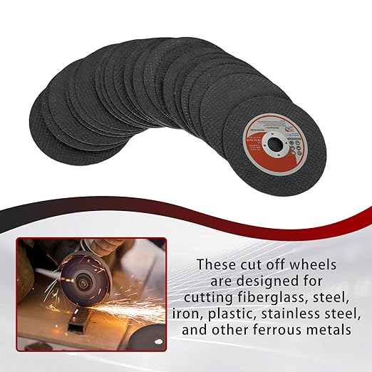 50 Pack 4" x.040 x5/8" Cut Off Wheel - Metal & Stainless Steel Thin Cutting Discs
