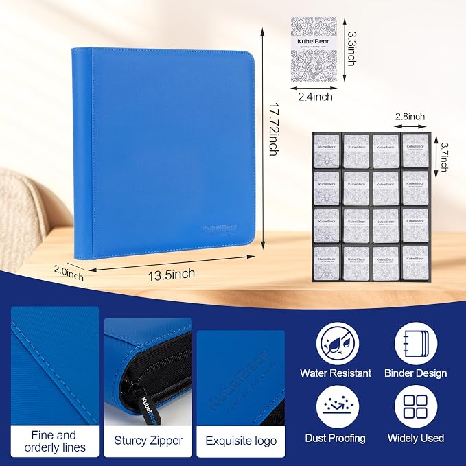 Card Binder – 1024 Capacity, Zippered Trading Card Holder - Image 2