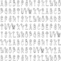 SANNIX 156Pcs/6 Sets Alphabet ABC Letter Charms Capital A-Z Charms DIY Bracelet by SANNIX