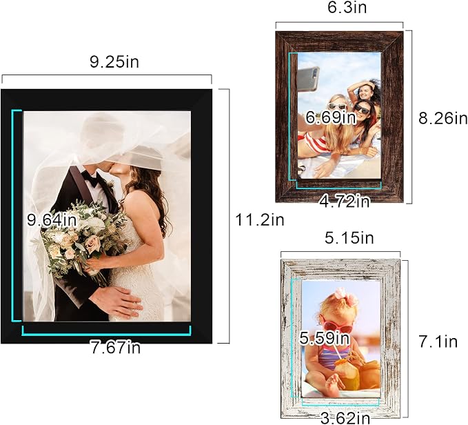 LUCKYLIFE Picture Frame Set 10-Pack, Gallery Wall Frame Collage - Image 7