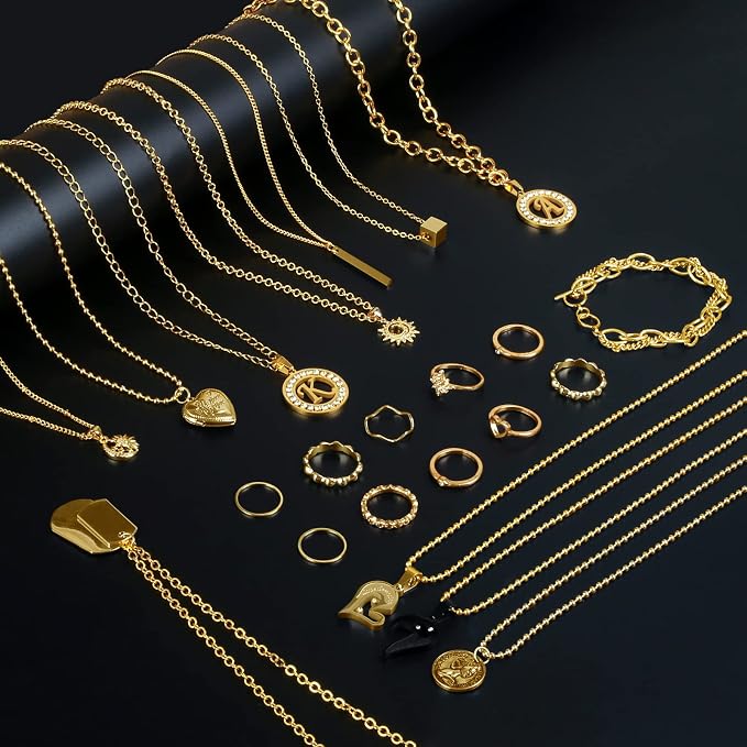 Ecoofor Gold Necklace Chains for Jewelry Making, 78.7 Feet 10 Rolls Jewelry - Image 5