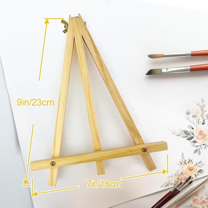 6 Pack 9 Inch Wood Easels, Table Top Easels - Image 2