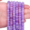 Songxi 5x8mm Natural Purple Stone Rondelle Beads, Gemstone by SongXi