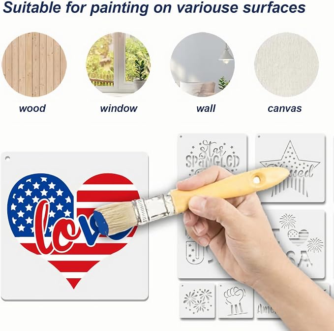 Patriotic Stencils for Painting, Party Decorations and DIY Crafts - Image 5