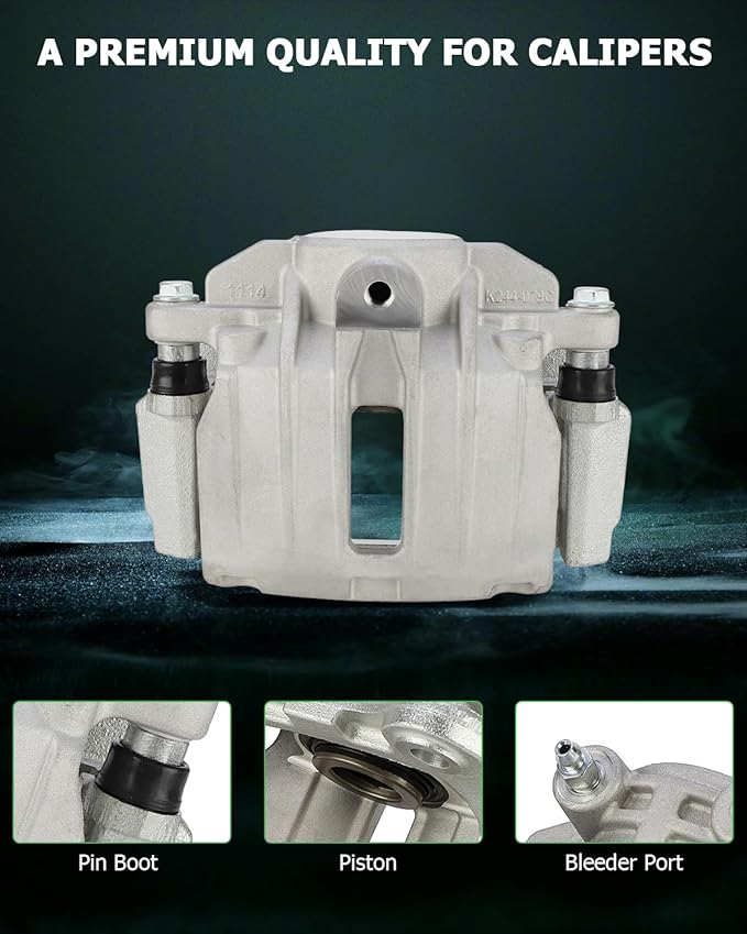 SCITOO Rear Left+Right Brake Calipers With Bracket 18B4727 18B4726 Compatible For Cadillac 2000-2002 For Chevrolet 1999-2005 For GMC 1999-2005