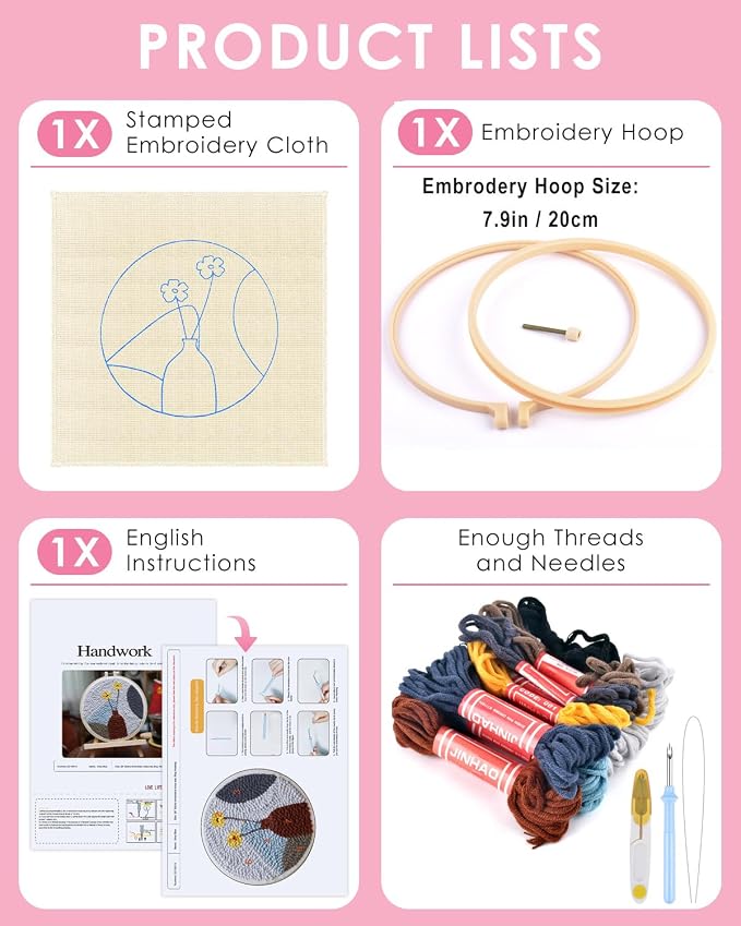 TINDTOP Punch Needle Kits, Punch Embroidery Kits - Image 2