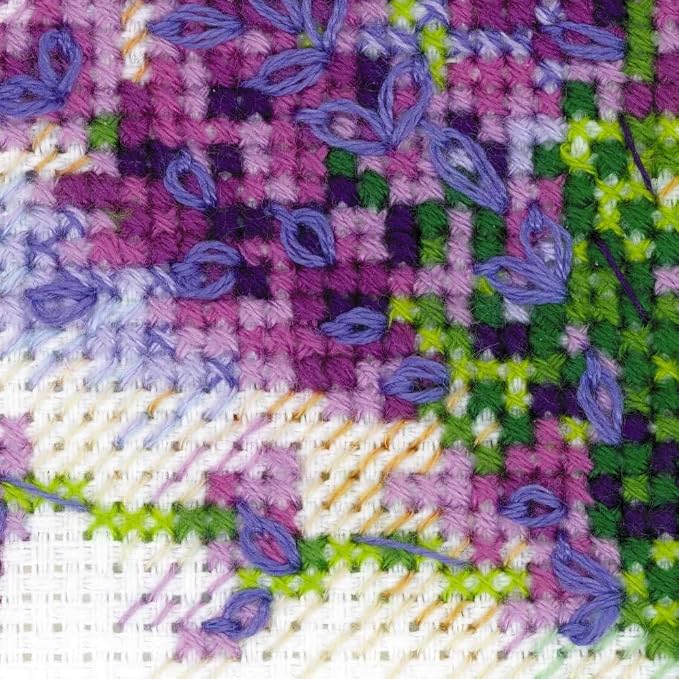 RIOLIS - Bouquet with Lavender 1607, Floral Cross Stitch Kits 6"X7", Cross - Image 3