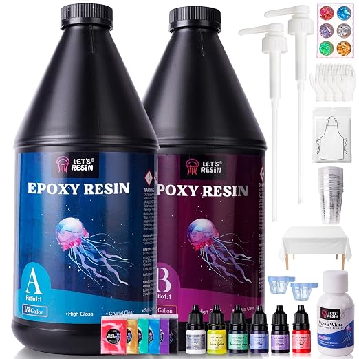 LET'S RESIN 1 Gallon Epoxy Resin Kit by LETSRESIN