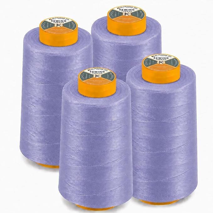 AK TRADING CO. 4-Pack Periwinkle All Purpose Sewing Thread Cones of High by Fabrics%7CEventDecor%7CCrafts%7CUpholsteryFoam