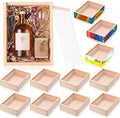 Thyle 12 Pcs Unfinished Wood Display Boxes by Thyle