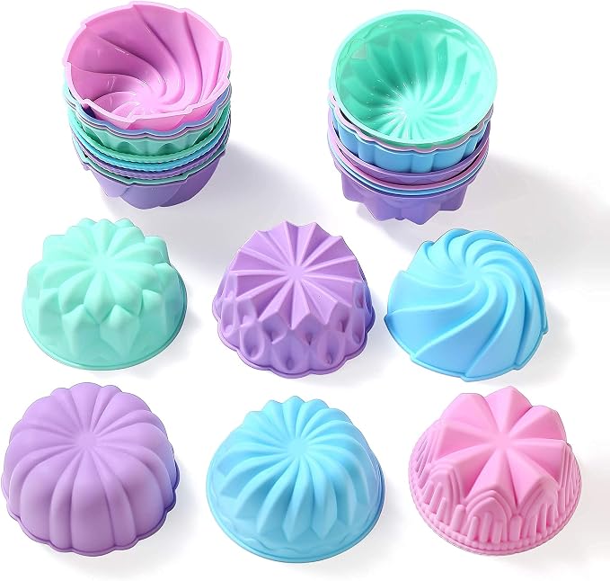To encounter Silicone Cupcake Baking Cups, Food Grade Non-Stick Muffin Liners - Image 9