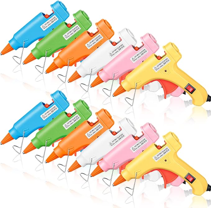 Zhengmy 12 Pcs Mini Glue Gun Crafts Hot Melt Guns Low Temp Glue by Zhengmy