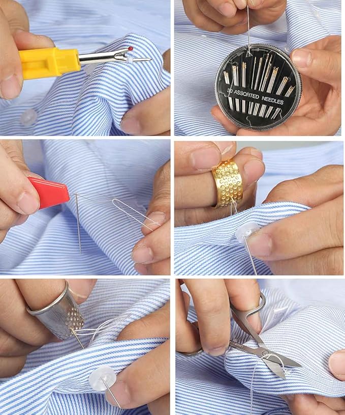 Cebelo Large Sewing Kit for Adults: 232 Pcs Sewing Supplies for Hand Mending - Image 5