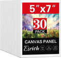 ESRICH 5x7IN Small Canvases for Painting, 30 Pack Mini Canvas Boards for by ESRICH