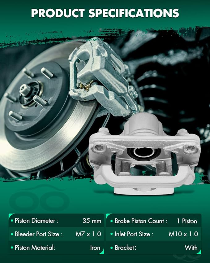 SCITOO 19B2780 19B2781 Disc Brake Calipers Assembly with Bracket Fit For Nissan Altima 2002-2006 201-2018,For Nissan Maxima 2003-2007 2019
