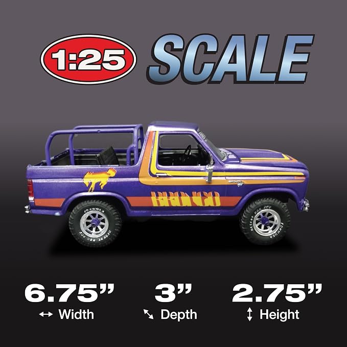 MPC 1980 Ford Bronco 1:25 Scale Model Kit - Image 5