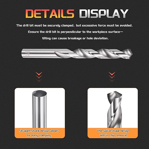 Drill Bit, 11.5mm Cutting Diameter, 4241 HSS 118° Cutting Angle Uncoated Bright Versatile Jobber Bits - (Applications: for Drilling Plastic Wood Soft Metal), 1-Pieces