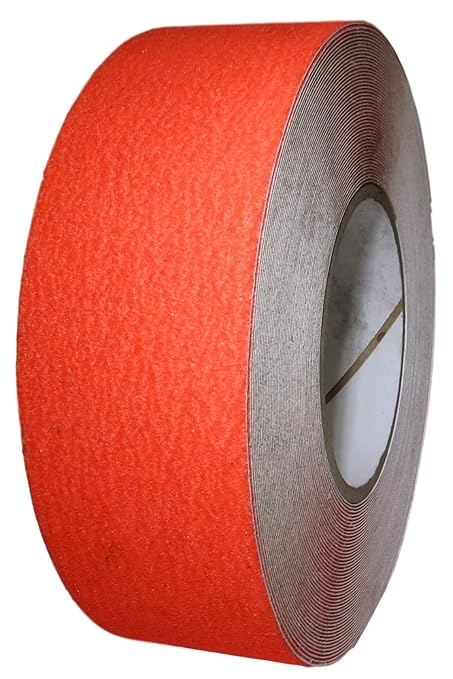 GGR Supplies T.R.U. NST-20 Non-Skid Tape 60 ft. Length Safety Way 60 Grit Anti Slip Traction Tape 32 Mil No Slip (12 in. x 60 ft. (300mm Wide), Fluorescent Red)