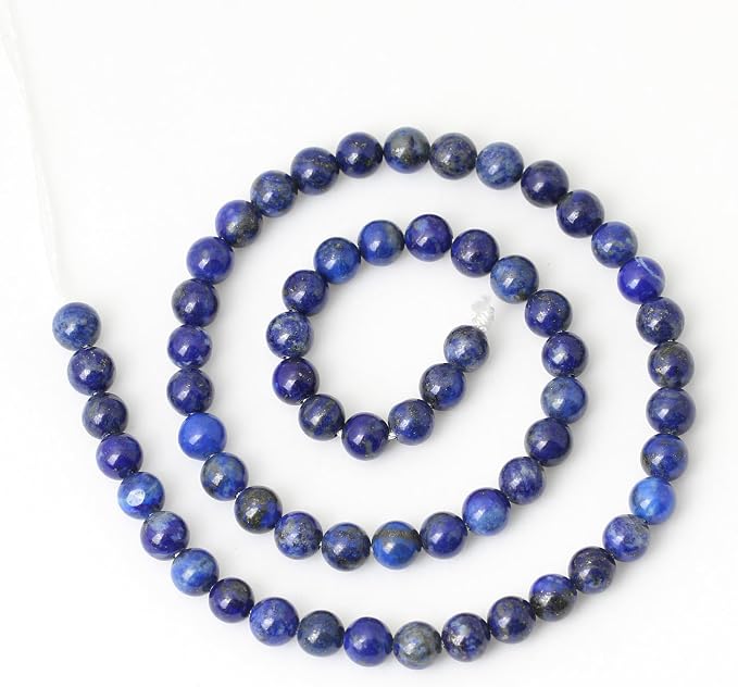 60PCS 6mm Natural Lapis Lazuli Gemstone Round Loose Beads - Image 2