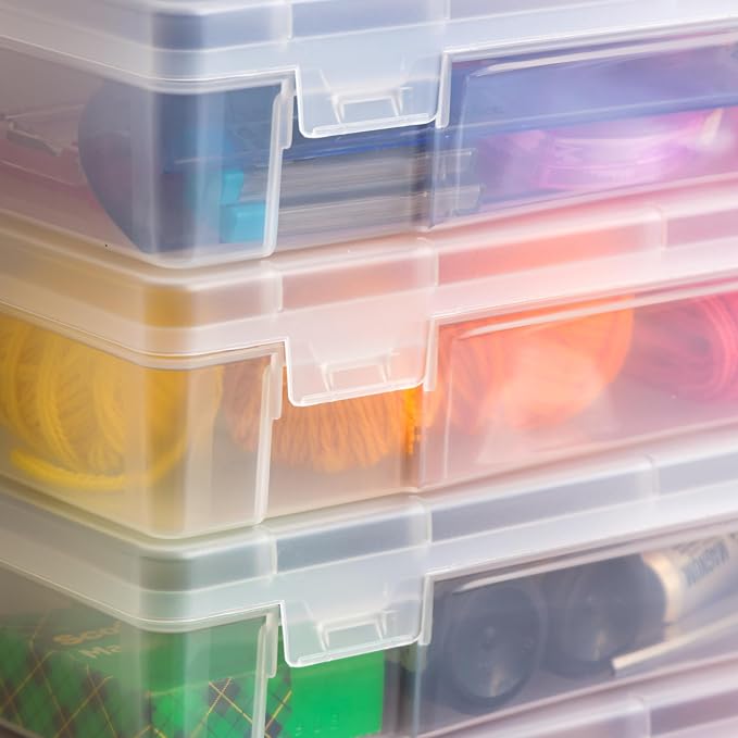 IRIS USA Clear Storage Cases, |Made in USA|, Plastic Bead Organizing Containers - Image 8