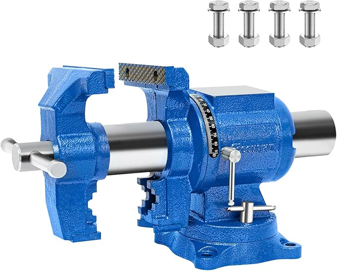 6-Inch Heavy Duty Bench Vise Ductile Iron Bench Vise 360° Multi-Purpose Bench by COGNATIVE