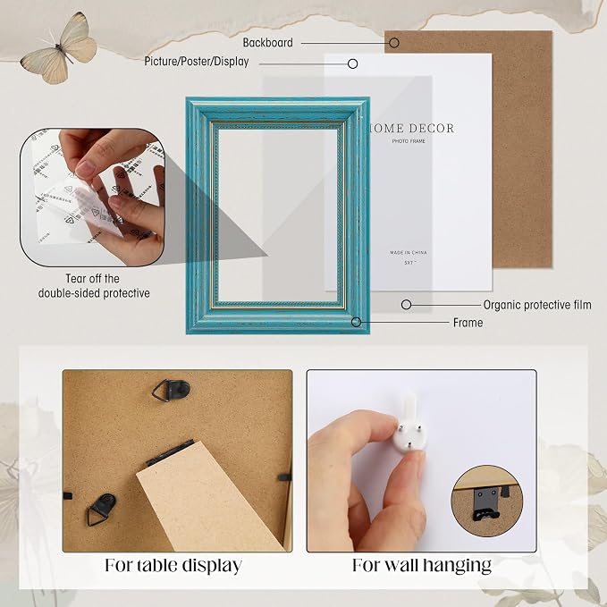 Kathfly 15 Pack Vintage Picture Frames - Image 6