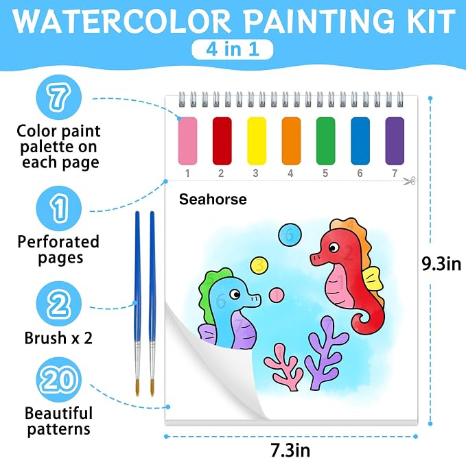 SOCOLER Paint with Water Coloring Books - Image 5