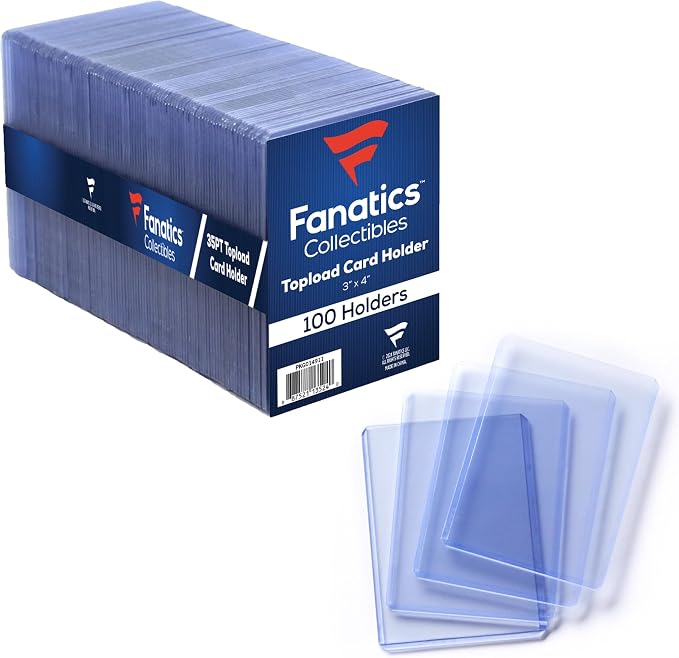 Fanatics Collectibles 35pt 3x4 Top Loaders by Topps