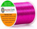 Mandala Crafts 22 Gauge Magenta Anodized Aluminum Craft Wire, 100 FT | Colored by MandalaCrafts