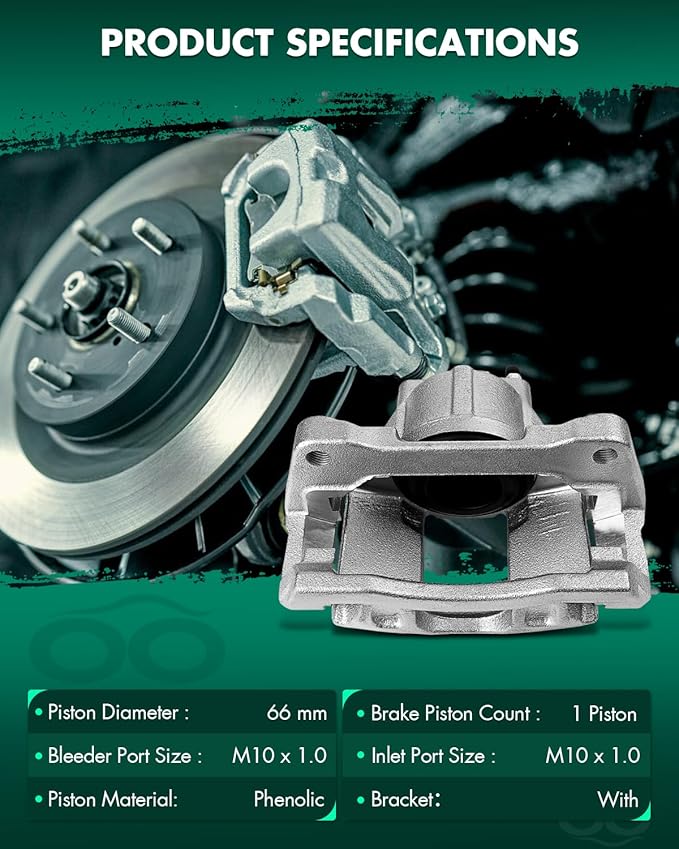 SCITOO 18B5045 18B5044 Disc Brake Calipers Assembly with Bracket Fit For Chrysler Town & Country,For Dodge Grand Caravan/Nitro,For Jeep Liberty/Wrangler,For Ram C/V,For VW For Routan