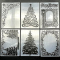 6 Pcs Embossing Folders for Card Making Embossing Stencil Template DIY Plastic by Unknown