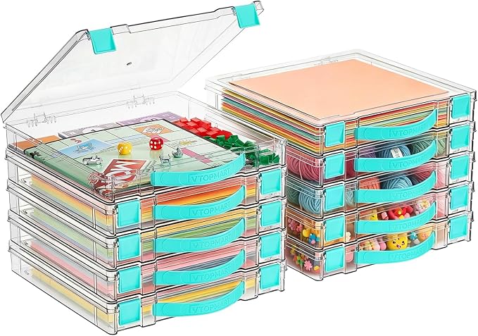 Vtopmart 10 Pack Board Game Storage by Vtopmart