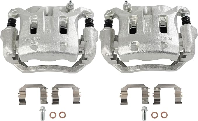 SCITOO Front Brake Calipers With Bracket 19B2870B 19B2871B Compatible For INFINITI For EX35 2008-2012,For INFINITI For EX37 2013,For INFINITI For G25 2011-2012,For INFINITI For G35 2007-2008