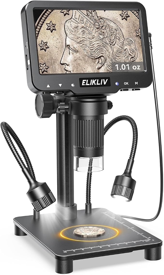 Elikliv Microscope with Weighing Scale, Digital Magnifier by Elikliv