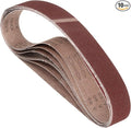 10 Pcs Sanding Belts 2 x 48 Inch 80 Grit Aluminum Oxide Abrasive Sandpaper for Belt Sander Metal Grinding Wood Working Weld Rust Removal