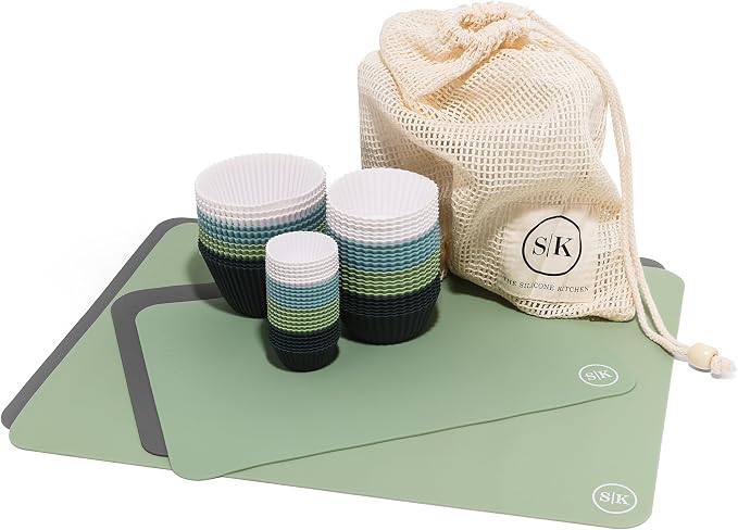 The Silicone Kitchen Starter Set Gift Bundle, 24 Regular, 12 Jumbo, 24 Mini by TheSiliconeKitchen