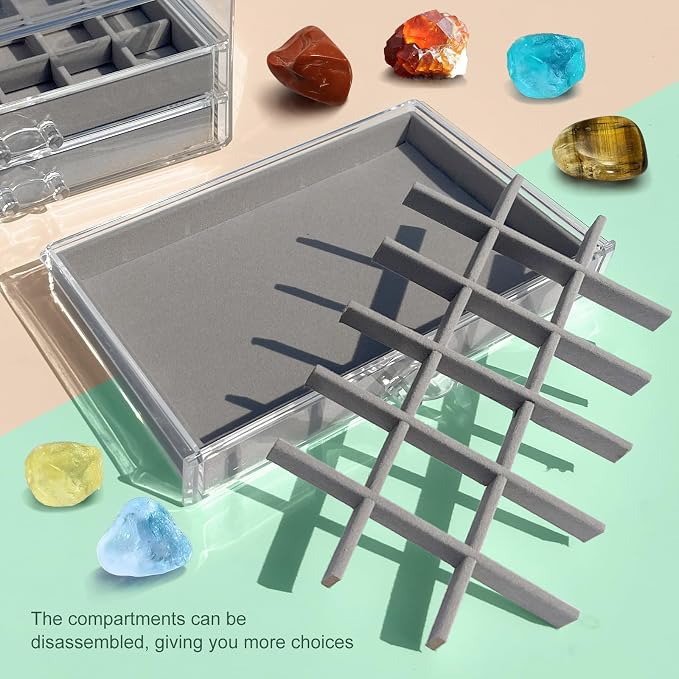 Rock Display Case, Rock Collection Box - Image 4