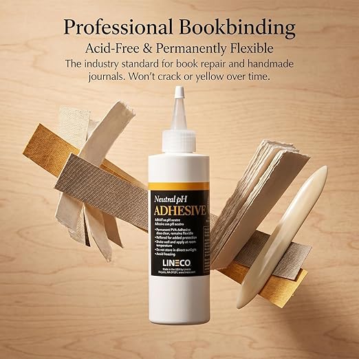 LINECO Neutral pH Adhesive 8 Oz, All-purpose Glue, Dries Clear and Remains - Image 3