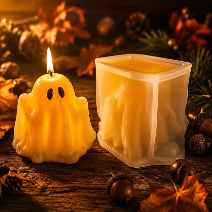 3D Halloween Ghost Molds for Candle Making, Resin Casting, & DIY Decor | - Image 5